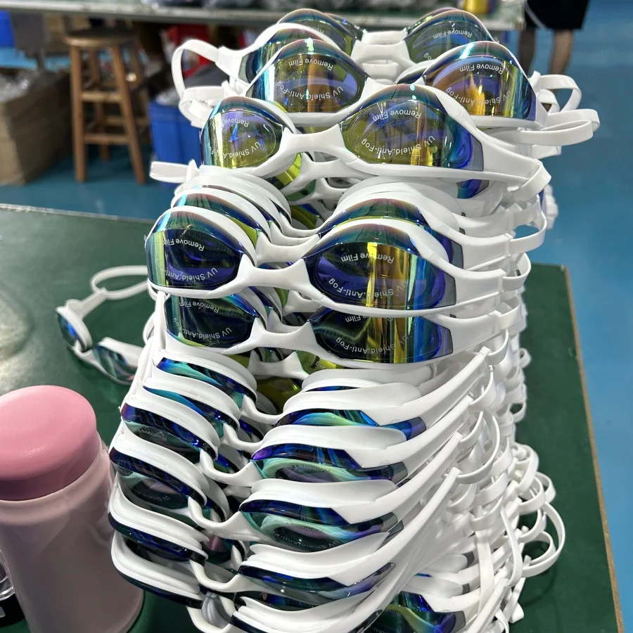 Hot Sell Women Men Fashion Professional Race Swim Glasses Customized Logo Swimming Pool Goggles