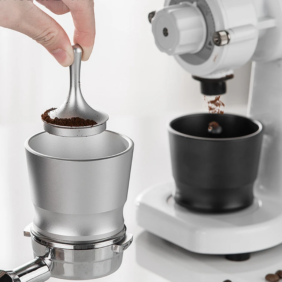Coffee Dosing Cup Detachable Aluminum Alloy Espresso Dosing Funnel for 51/58MM Portafilters Household Coffee Making Accessory
