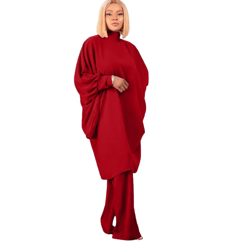 2024 Factory Wholesale Black Pant Set India Dubai Women Dresses Muslim Dress