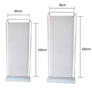 Hanging Picture Metal Frames Display Door Shape Banner Stand