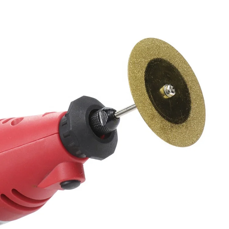 Diamond Coated Cutoff Wheel Disc 1/8 Inch Shank for Dremel and Other Rotary Tools