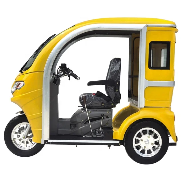 Gasoline Motorized Tricycle Disabled Motorcycle Handicapped Mobility For Passenger with Luxury Cabin