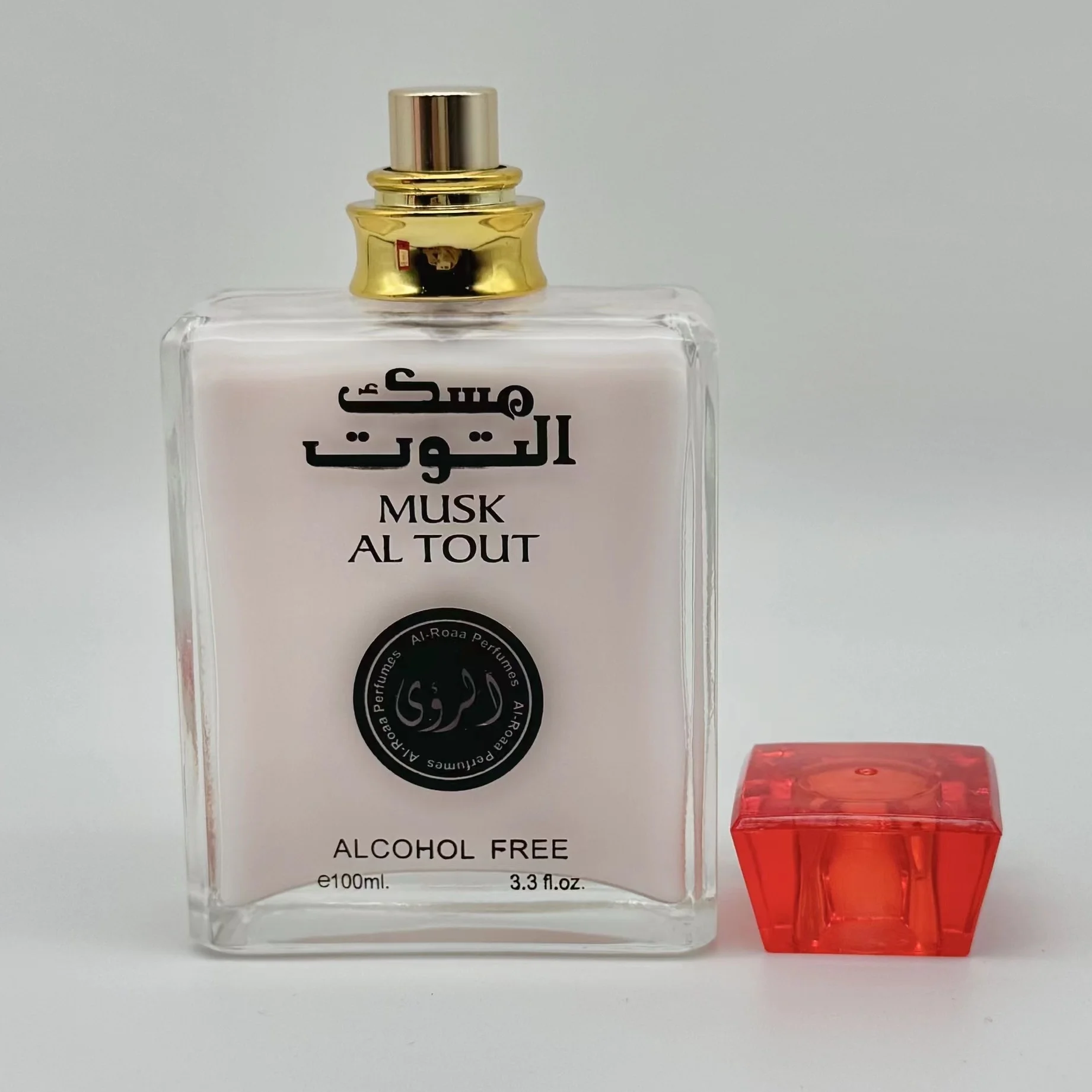 High Quality Al Fakhar Unisex Musk Al Tout Water Perfume 100 ml Alcohol-Free Manasik Long-Lasting Fresh Cologne