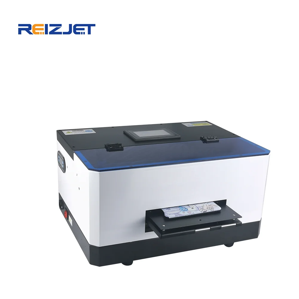 EraSmart Reizjet Flatbed Led Phone Case A5 Uv Printer For PVC TPU Mobile Cover