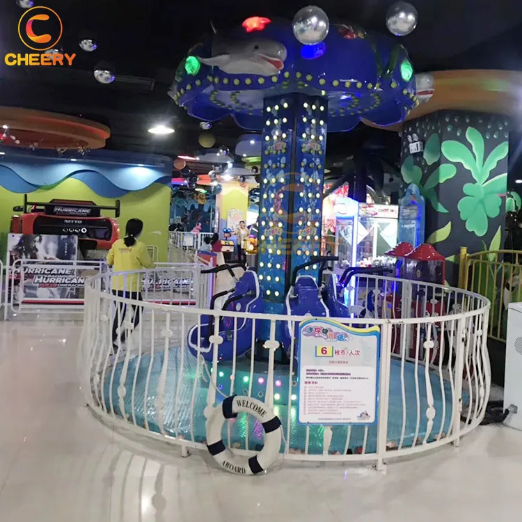 Children games amusement park shopping mall small free fall mini sky drop tower rides for sale