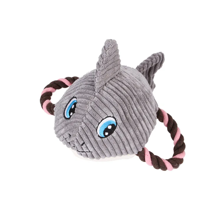 Pet Supplies Dog Chew Cute Shark Stuffed Squeaking Animals Plush Pet Puppy Squeaky Toy