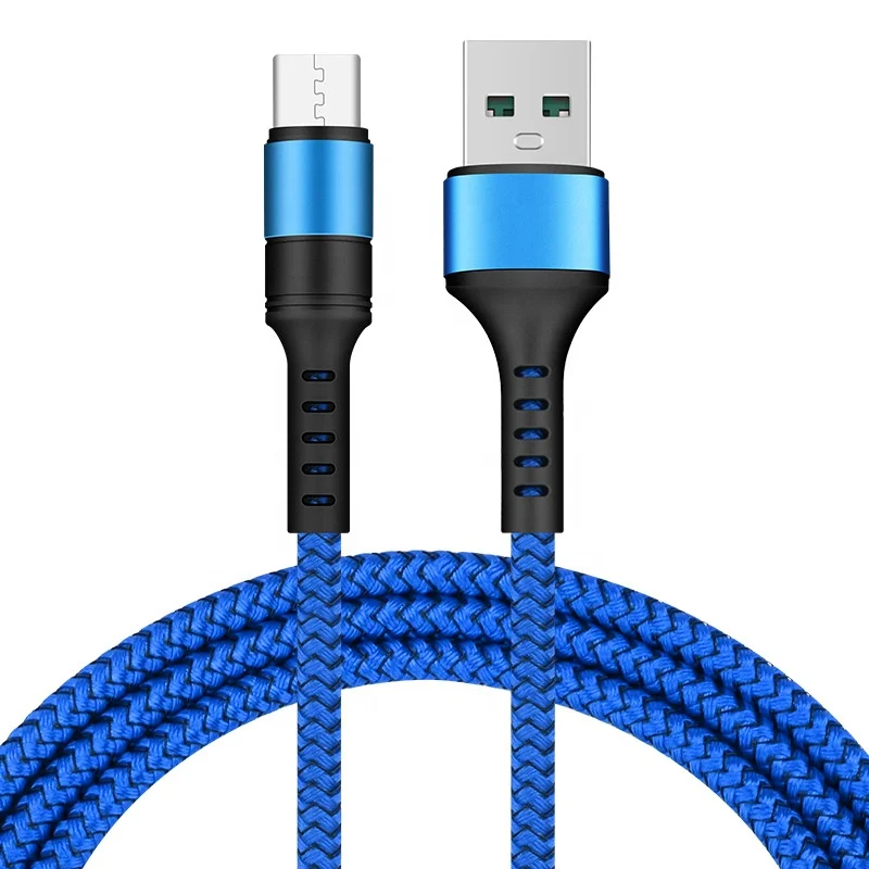 
Nylon Braided 5AMP Type-C Fast Charging Data Cable 