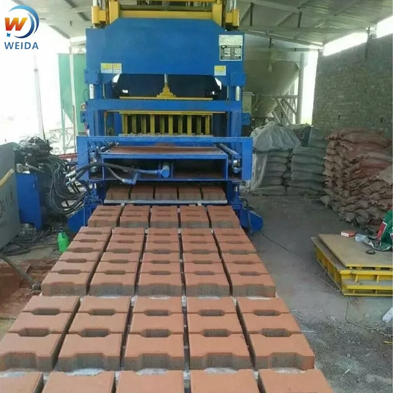 hot sale QT6 - 15 cement interlocking brick making machinery automatic hollow concrete block making machine