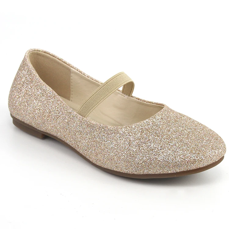 
New Girls Wholesale Price Flats Shoes Casual Glitter School Party Low Heels Dress Ballet Flat Shoes for Toddler Little Kids 