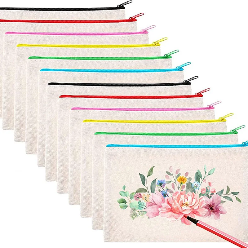 Custom Logo Print Personalized Floral Monogram Initial Letters Makeup Cosmetic Bag