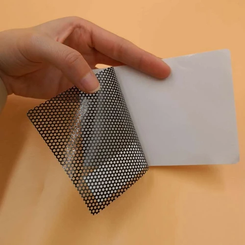 Custom Black One Way Vision Fly Eye Tint Perforated Mesh Film Car Tint Window Tint Car Wrap Film Sticker Pattern