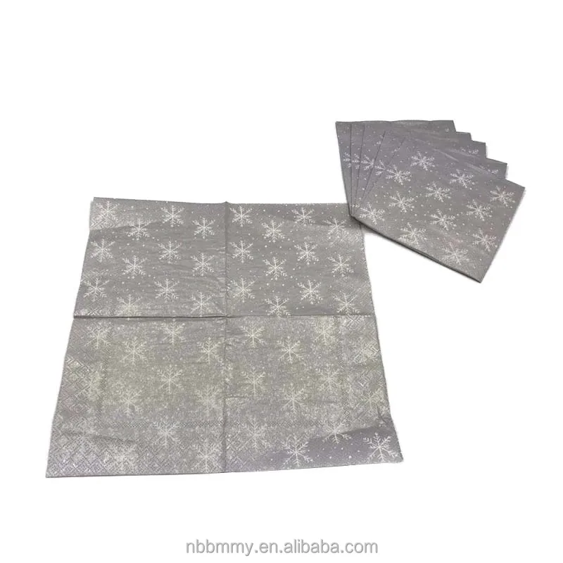 Factory wholesale high quality wedding folding paper napkins
