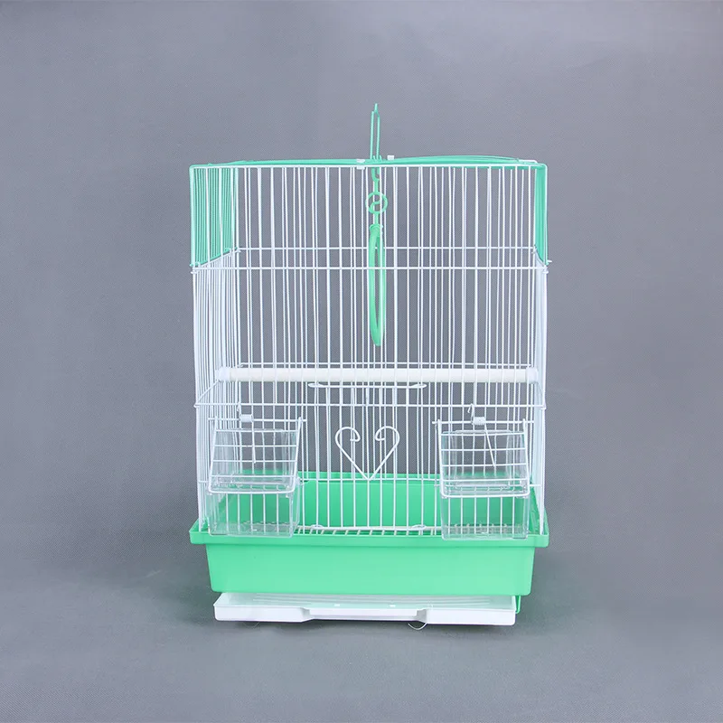 Simple portable small fashion design pink canary bird cage for sale