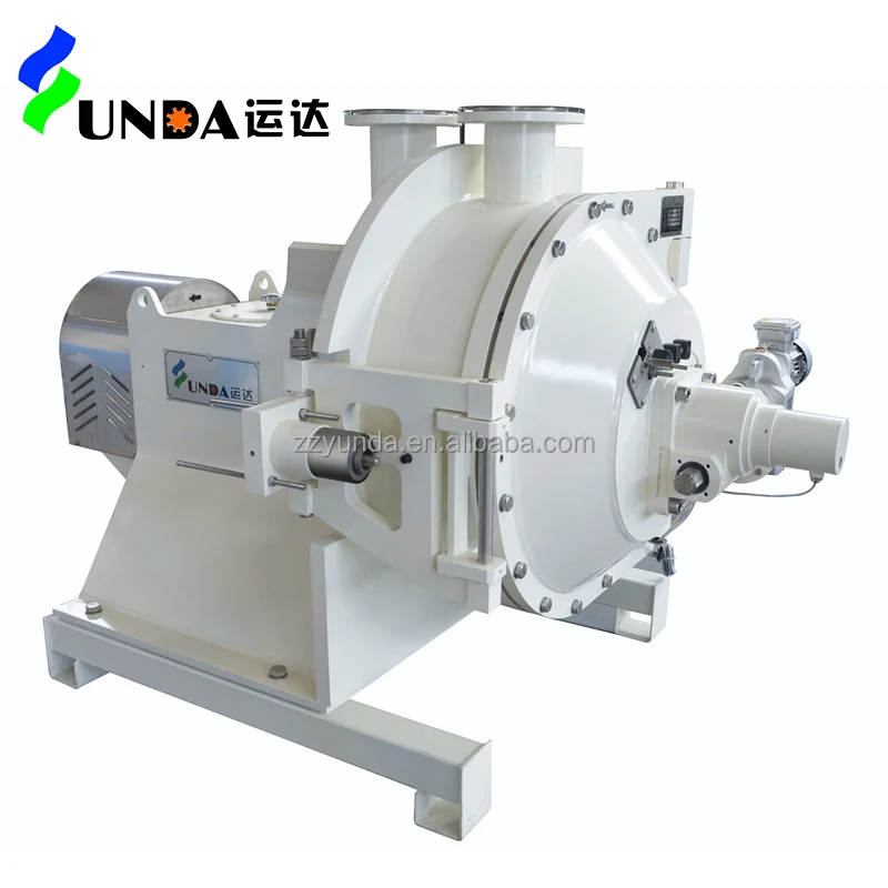 Four Series Double Disc Refiner Waste Paper Beating Equipment Virgin Pulp Refining Pulp  Paper Paper Machine  Rotating Disc Plat