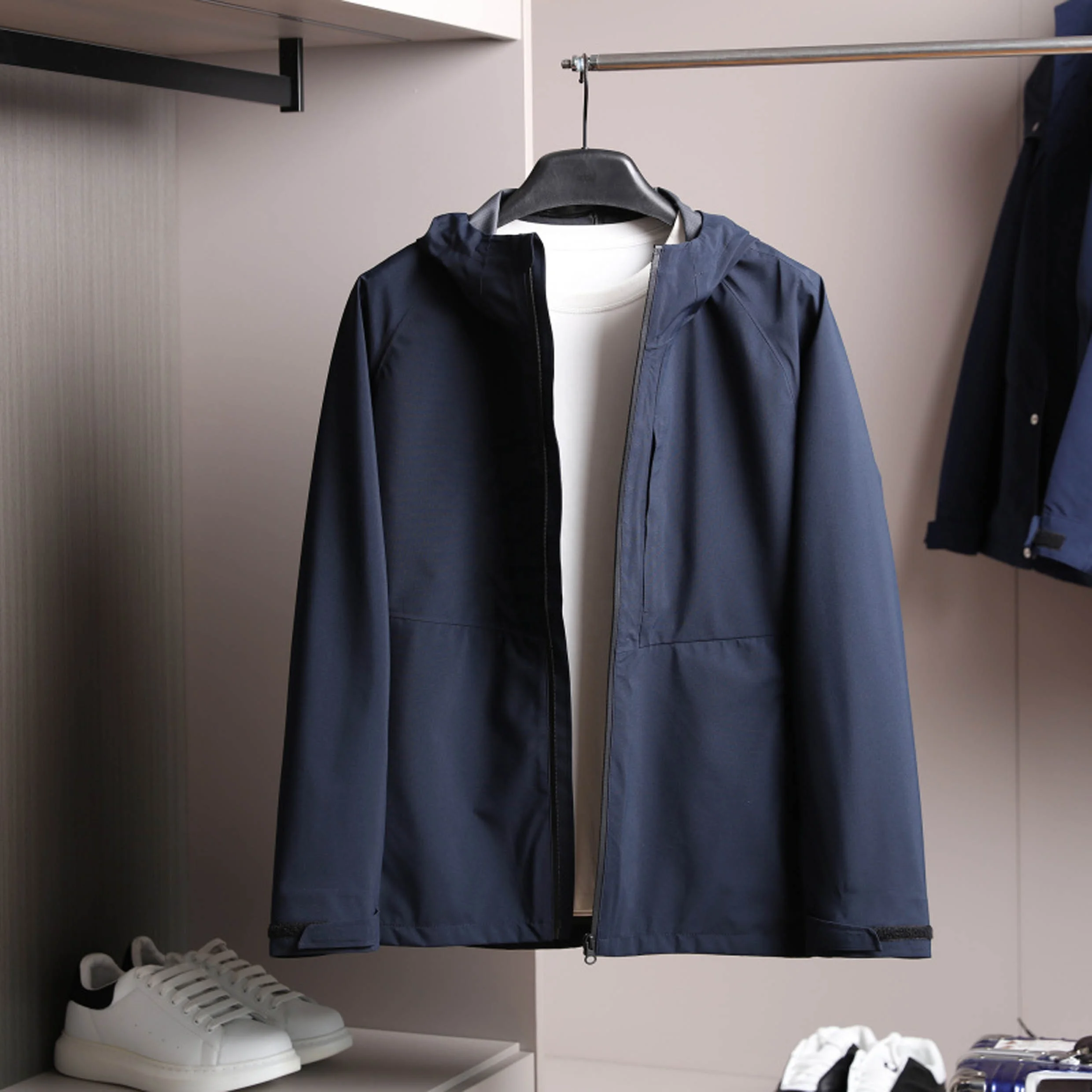 High grade Waterproof breathable 3 layer outdoor jacket wholesale nylon windbreaker jacket for men