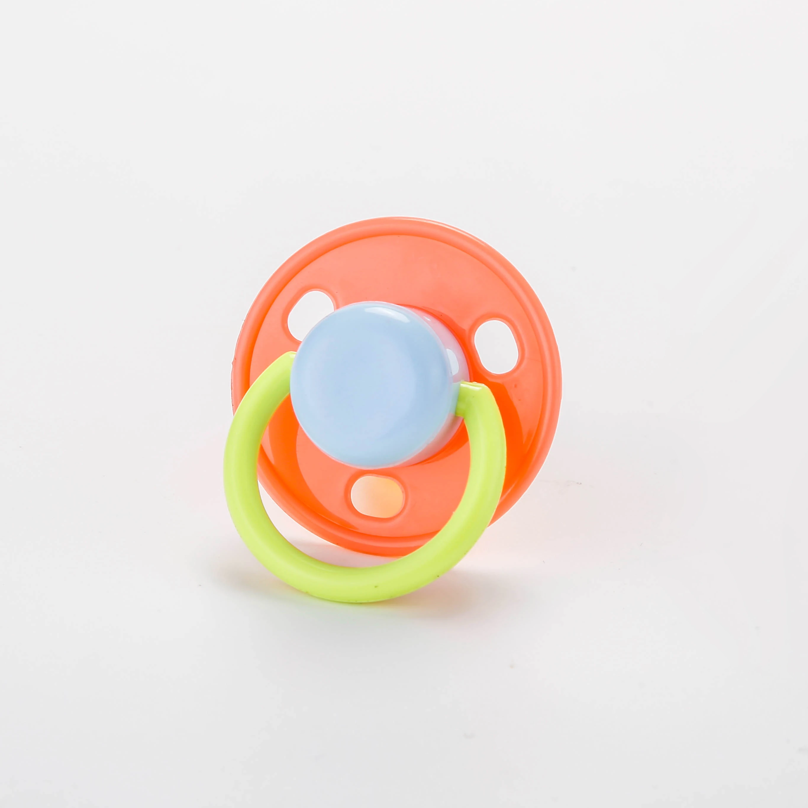 Factory Round Shape Colorful Baby Pacifier in Different Size Latex Nipple