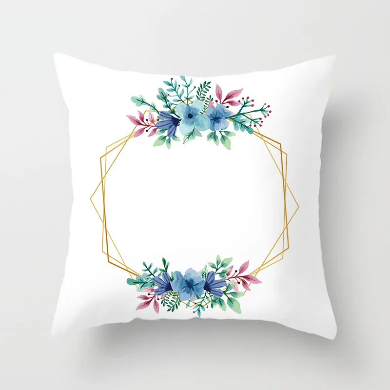 Soft Textured Knit Throw Pillow Cozy Decorative Cushion Cover Square Plush Sofa Pillow