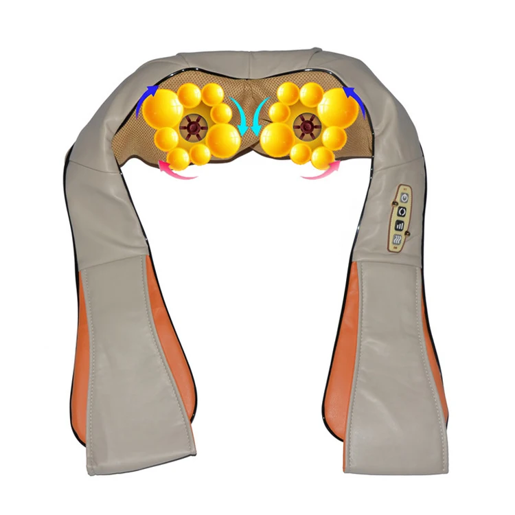Шиацу массажер для спины и шеи с теплом Глубокий Разминающий Массаж для шеи назад плечо, ноги использовать дома автомобиля офиса