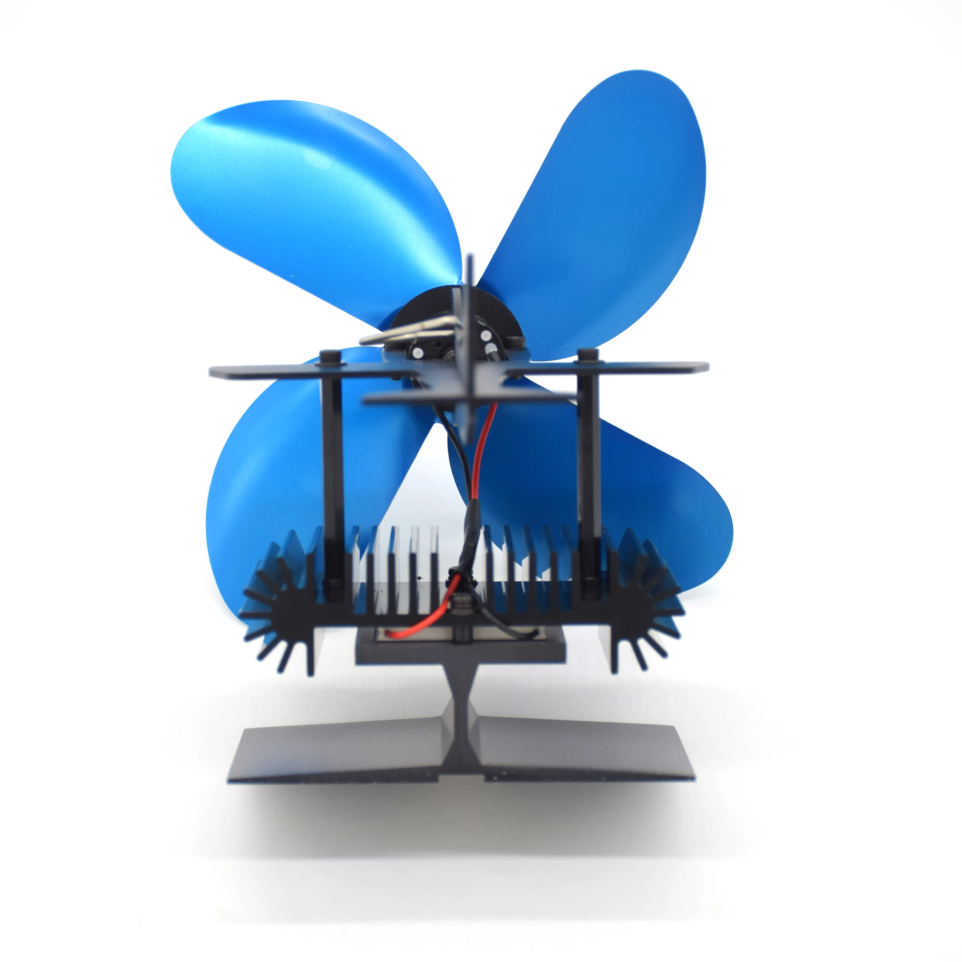 Factory Wholesale Eco Friendly Iron Ring Plum Blossom Shape Exhaust Fan For Pellet Stove And Fireplace Fans
