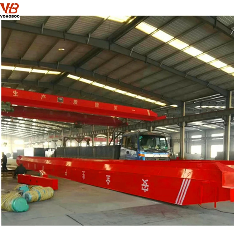 Low Cost Customizable Electric Traveling Hook Single Double Girder Overhead Crane 10 20 30 50 75 100t Capacity For Lifting