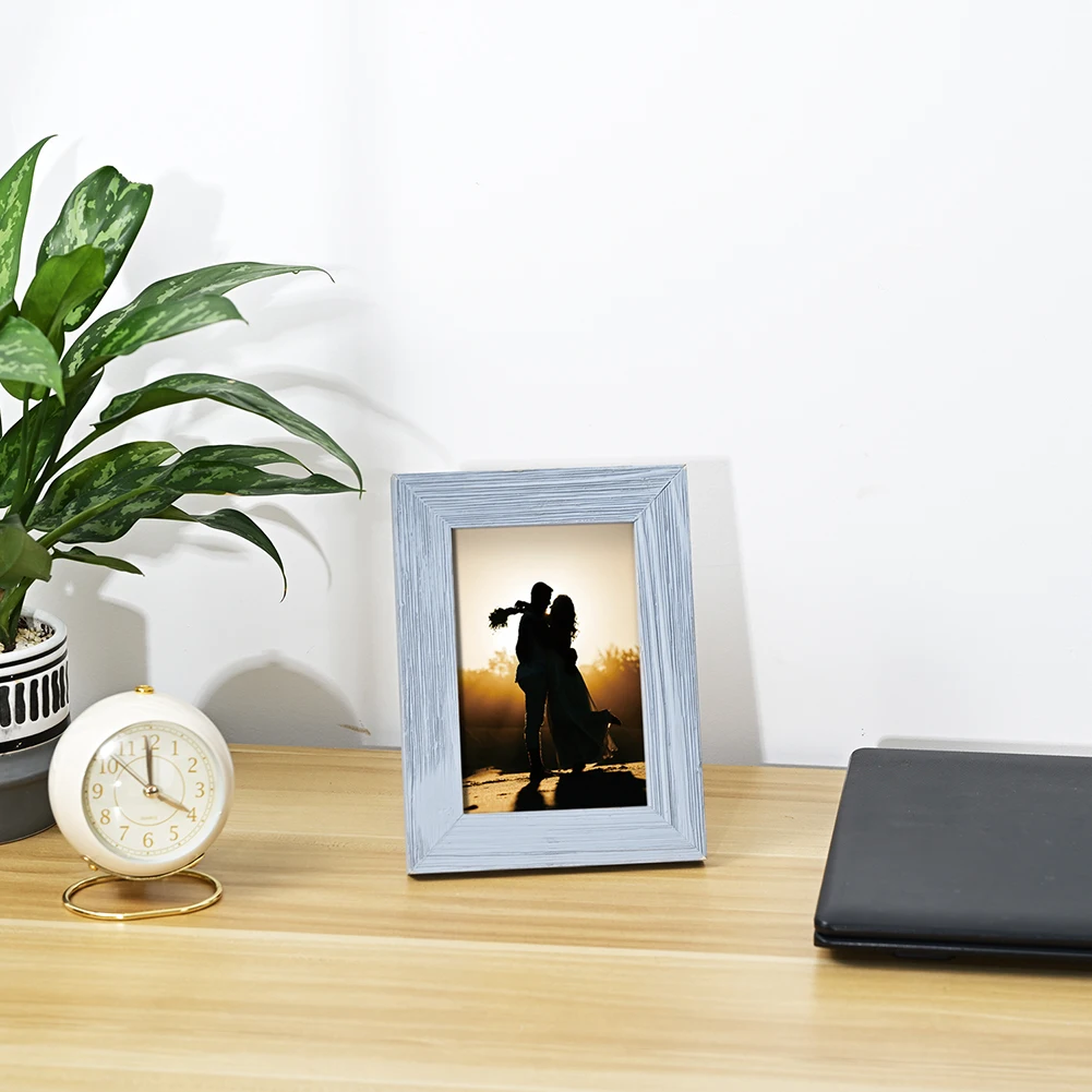 personal Display Pictures Wood Photo Frame Wall Hanging Display photo frame desktop decoration wood picture frame