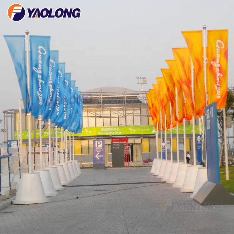 6ft 3m stainless steel flag and banner flagpole malaysia fly banner pole for sale