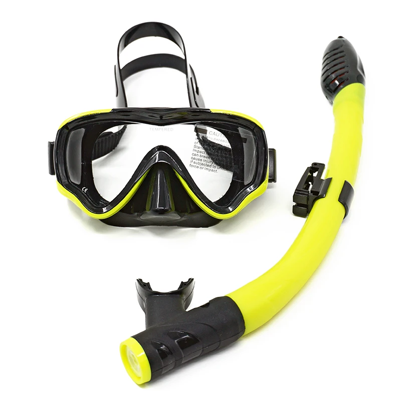 Custom best transparent Anti fog diving mask and snorkel set Purge Valve swimming gear Silicon snorkeling mask for kids