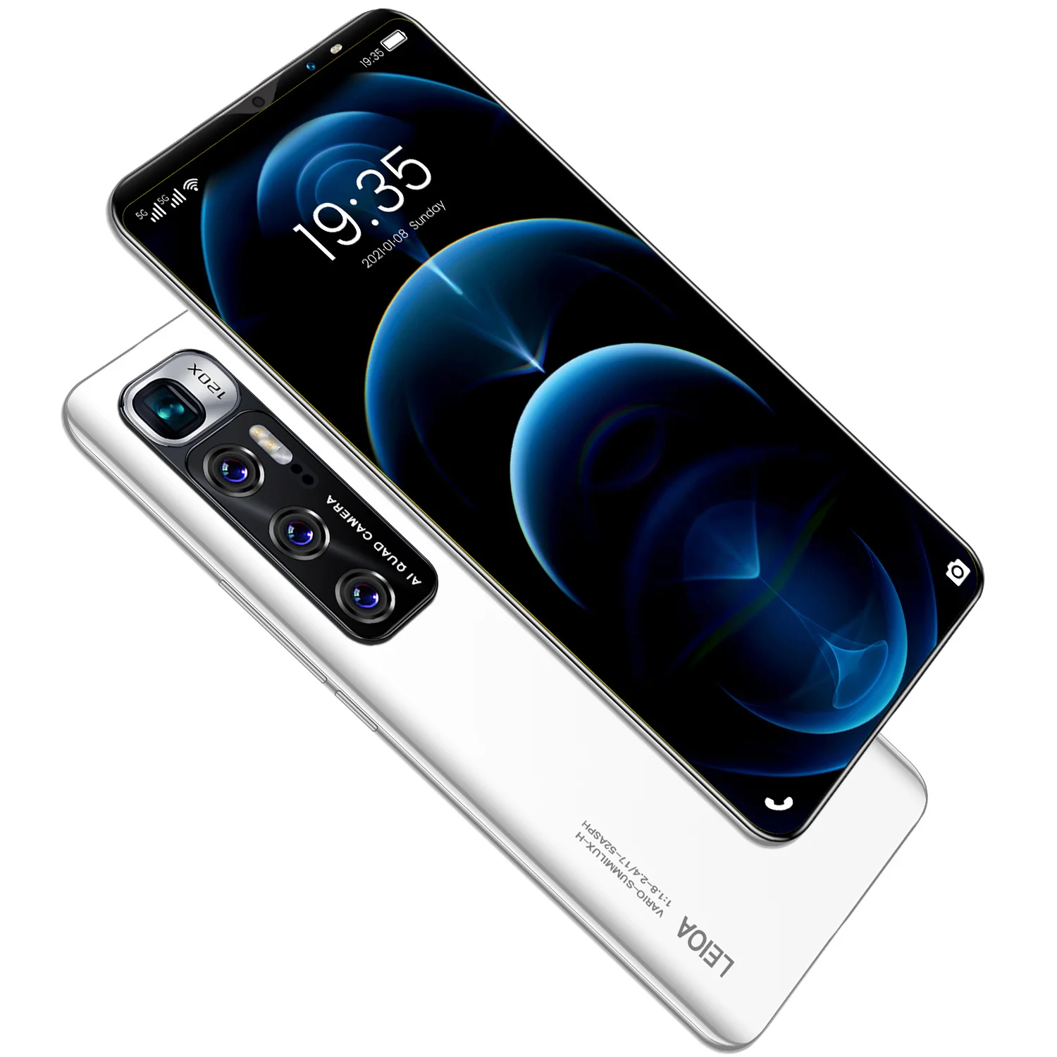 Новые мобильные телефоны M10 Plus 6 1 дюймов 12 Гб ОЗУ 512 ПЗУ смартфоны с двумя SIM-картами HD-экран распознавание лица/отпечатков пальцев 5G Android сотовый