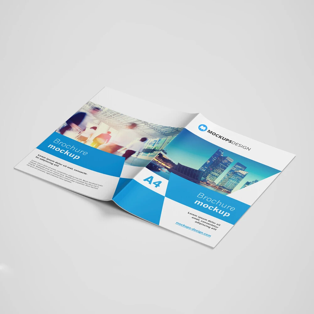 Custom Logo 50-Page Catalog Brochure Printed on Duplex Board Perfect Binding Booked Product Type