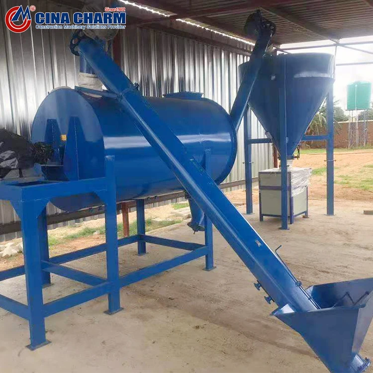 China Hot Sale Semi-automatic Putty Powder Dry Mix Mortar Production