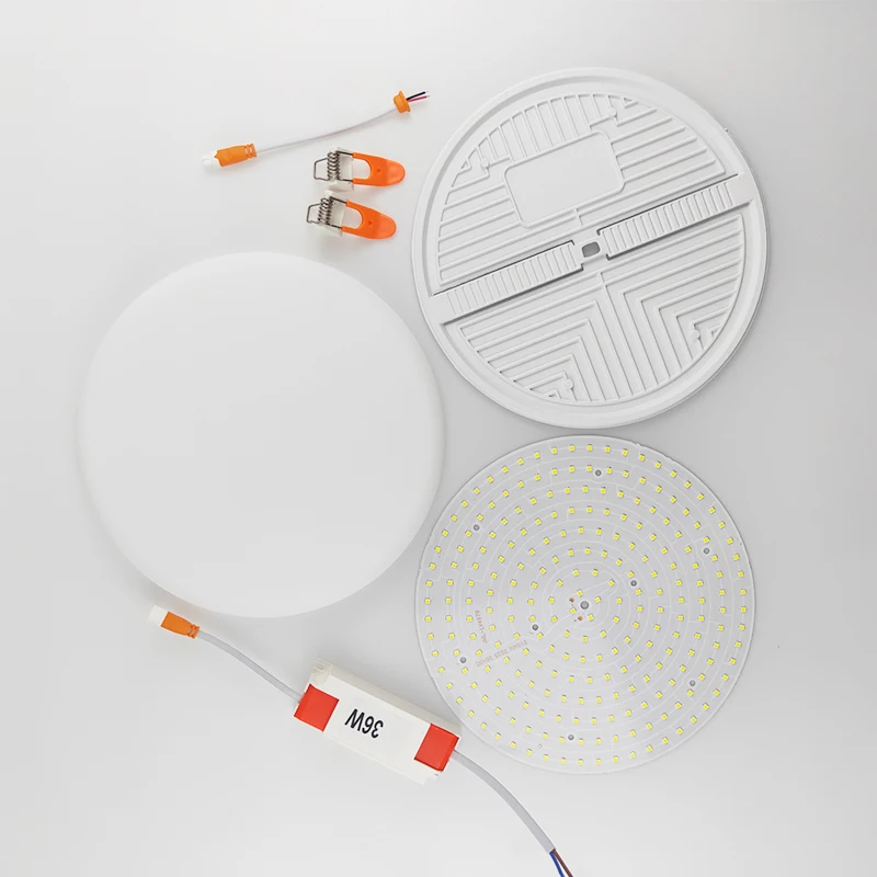 High Quality SKD led back light Round Frameless led panel light surface ceiling led light