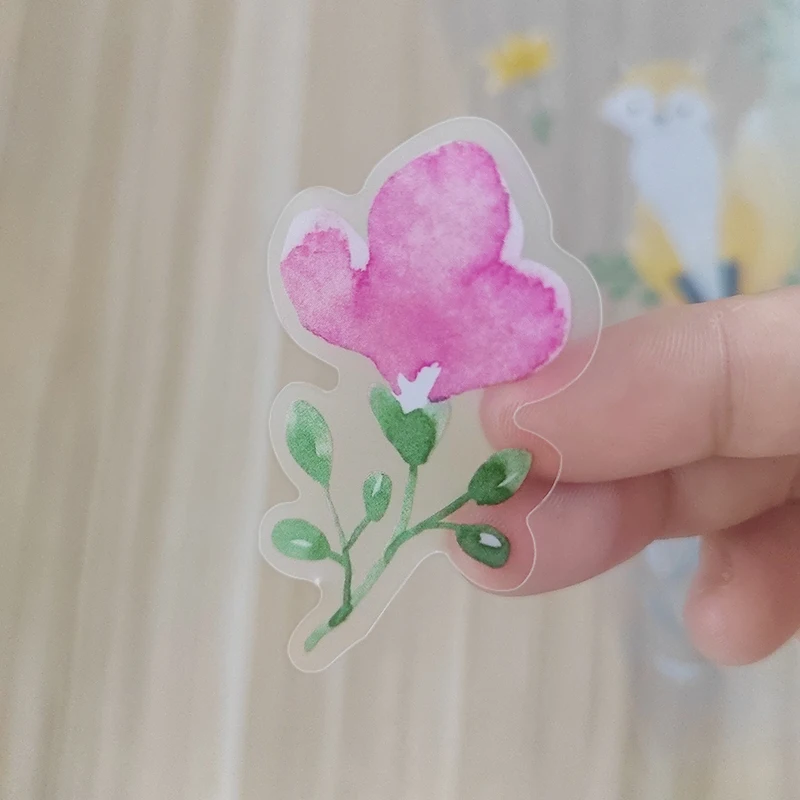 Cute Cartoon Rabbit and Fox Flower Wall Stickers Home Decoration Items for Design Unique and Stylish