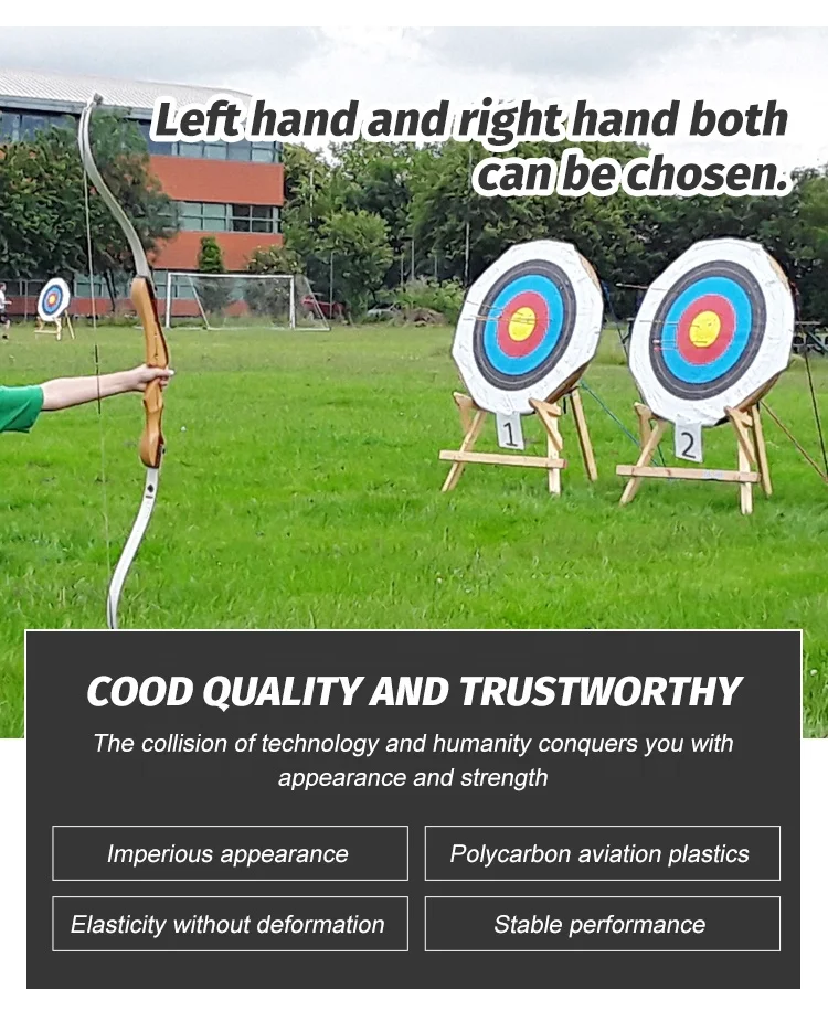 Wood 38 Lbs 62 Inch Carbon Arrow Bow Archery Hunting Bow Traditional Archery Products Top Archery Bows