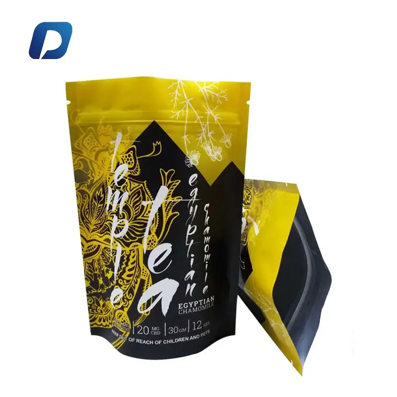 Printing Plastic Reusable Snack Beef Jerky Black Mylar Zip Lock Bag