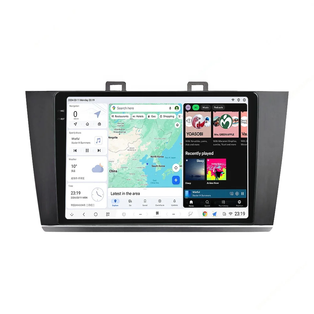Mekede DUDU7 android автомобильный Радио dvd-плеер 2K QLED auto wifi 4G GPS DSP FM AM Для Subaru Legacy Outback 2015-2018