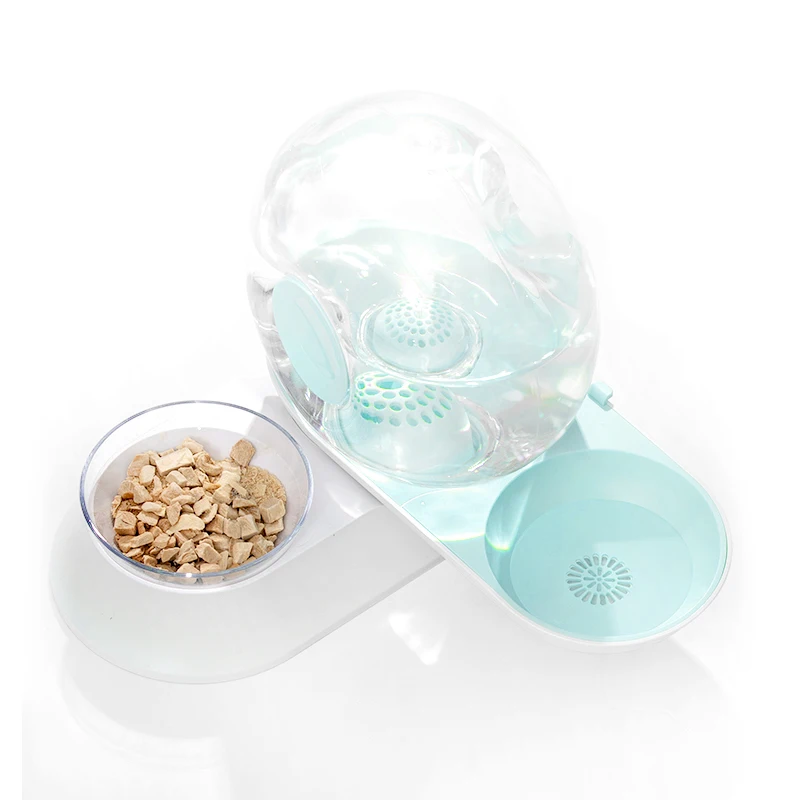 Snail Shaped 2.8L Pet Automatic Waterer and Feeder Bowl for Cats and Dogs