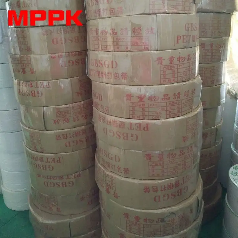 Strapping Tool Recyclable 16 19mm Polyester Polyethylene band Green PET Strap