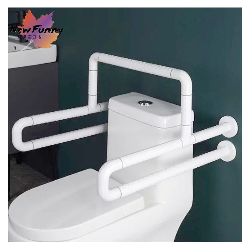 Stainless Steel Stable Armrest Elderly Anti-skid Senior Balance assist Bathroom Toilet Safety Handrails Disabled Toilet Grab Bar