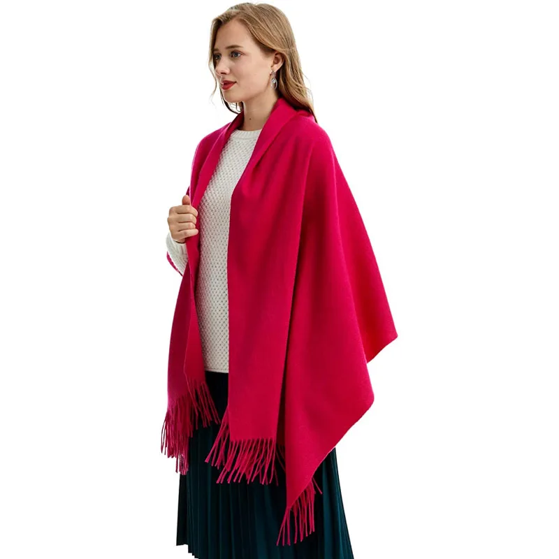 Wholesale Fashion Cheap Custom Logo Women Winter Warm Large Scarf Shawl