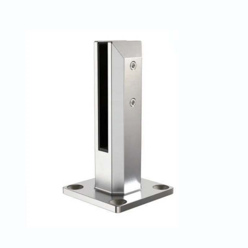 Aleader Frameless Glass Hardware Balcony Tempered Glass Spigot Stainless Steel Mirror Polished Glass Bracket