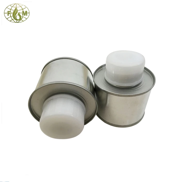
100ml pvc adhesive metal can with plastic application brush cover tin can manufacturing plants 