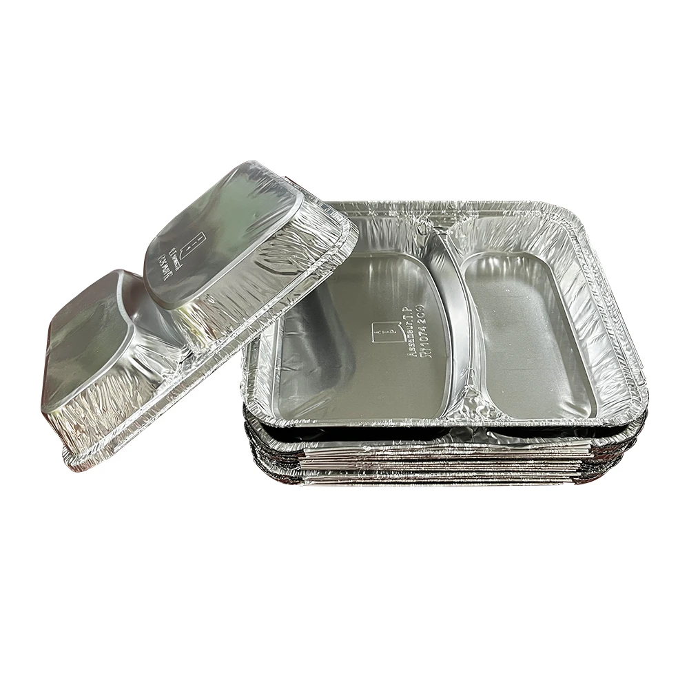 Disposable Tin Foil Dishes Catering Food Packaging Aluminium Foil Container Disposable Foil Tray