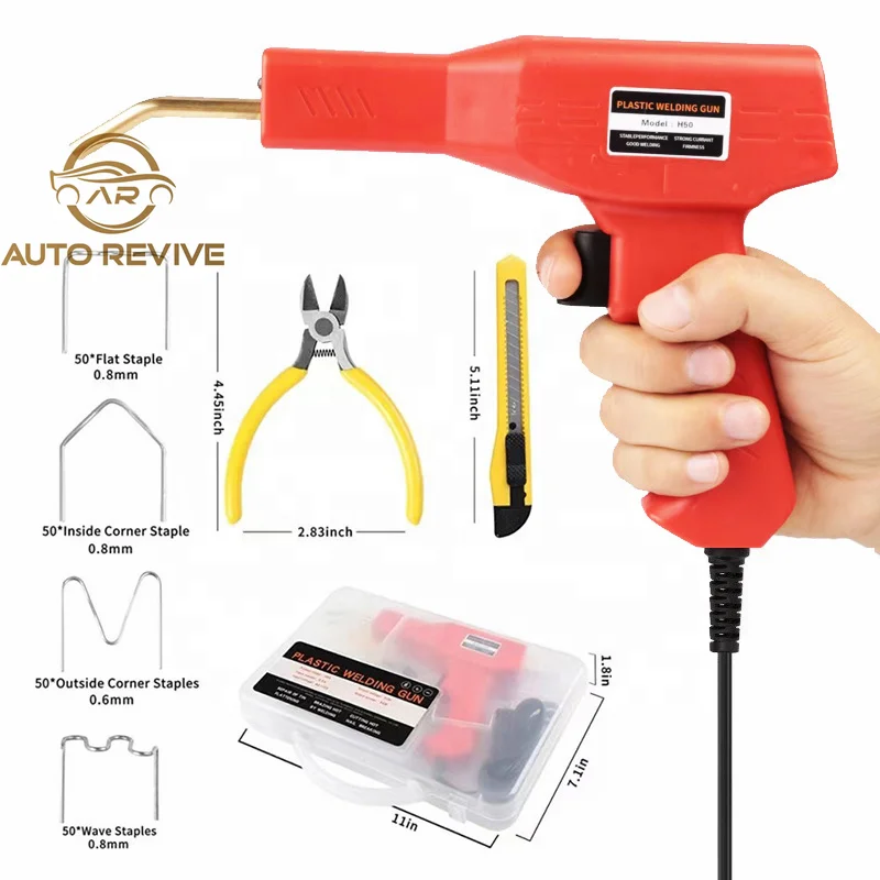 Handy Plastics Welders Garage Tools Hot Staplers Machine Staple PVC Repairing Machine Car Bumper Repairing Stapler Welding Tool