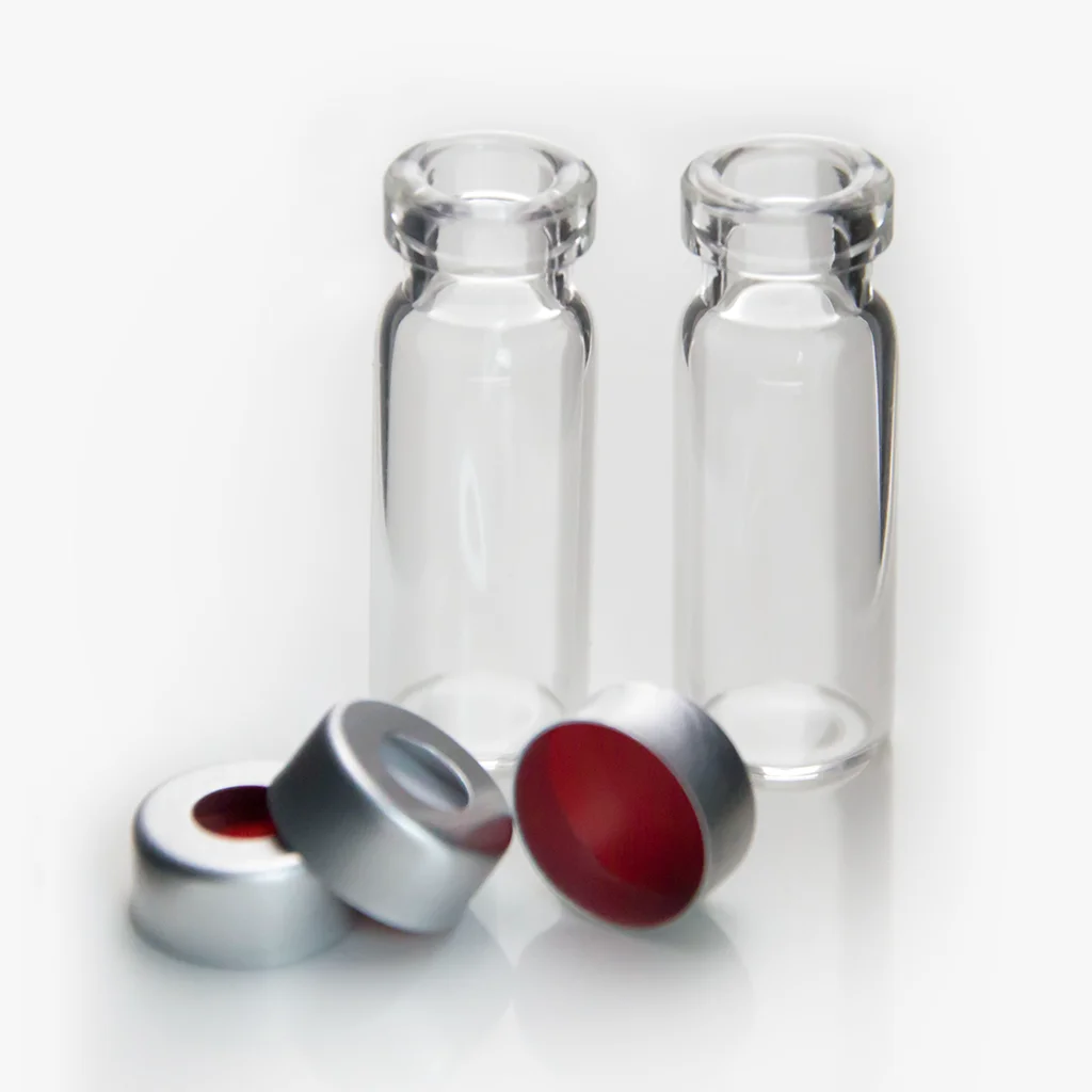 Factory wholesale Price Aluminum crimp top 11mm Caps with PTFE septa for 2ml HPLC GC vial