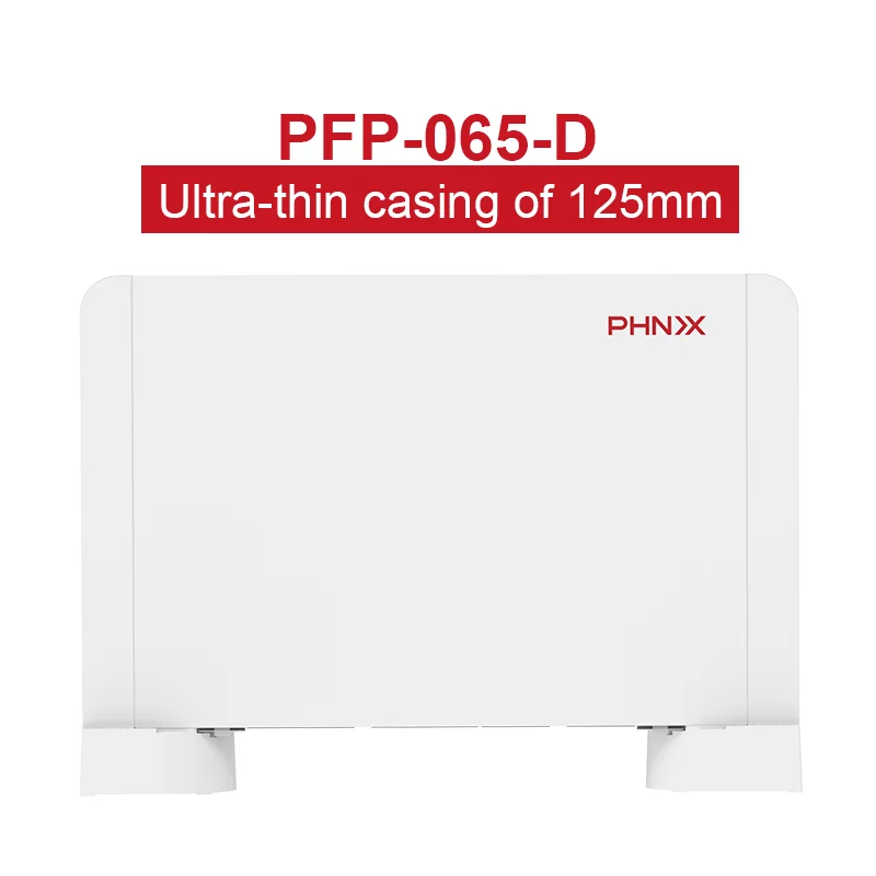 Phnix 125mm Ultra-Thin Water Fan Coil Unit Electric Powered for House Heating & Cooling OEM/ODM Customization for Hotels