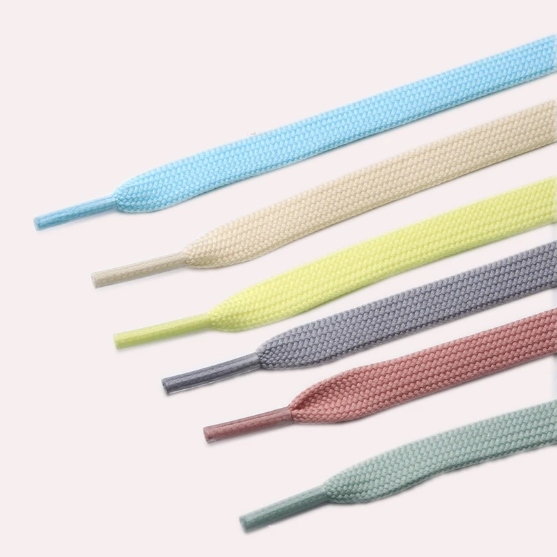 21 colors Casual Sneakers Accessories shoelace Flat Elastic ShoeLaces For Kids And Adult Double Hollow Woven Shoe laces