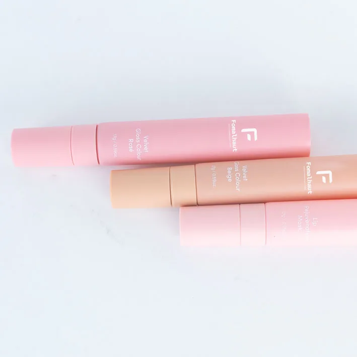 Fomalhaut new design biodegradable sugarcane 17g 0.59oz squeeze soft lip gloss tube