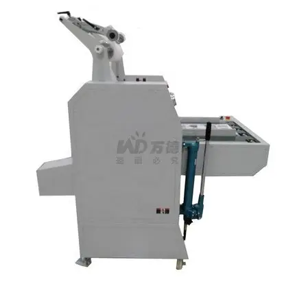 FM-520  hydraulic roll laminator Semi-automatic hot roll  with belt feeding automatic separating