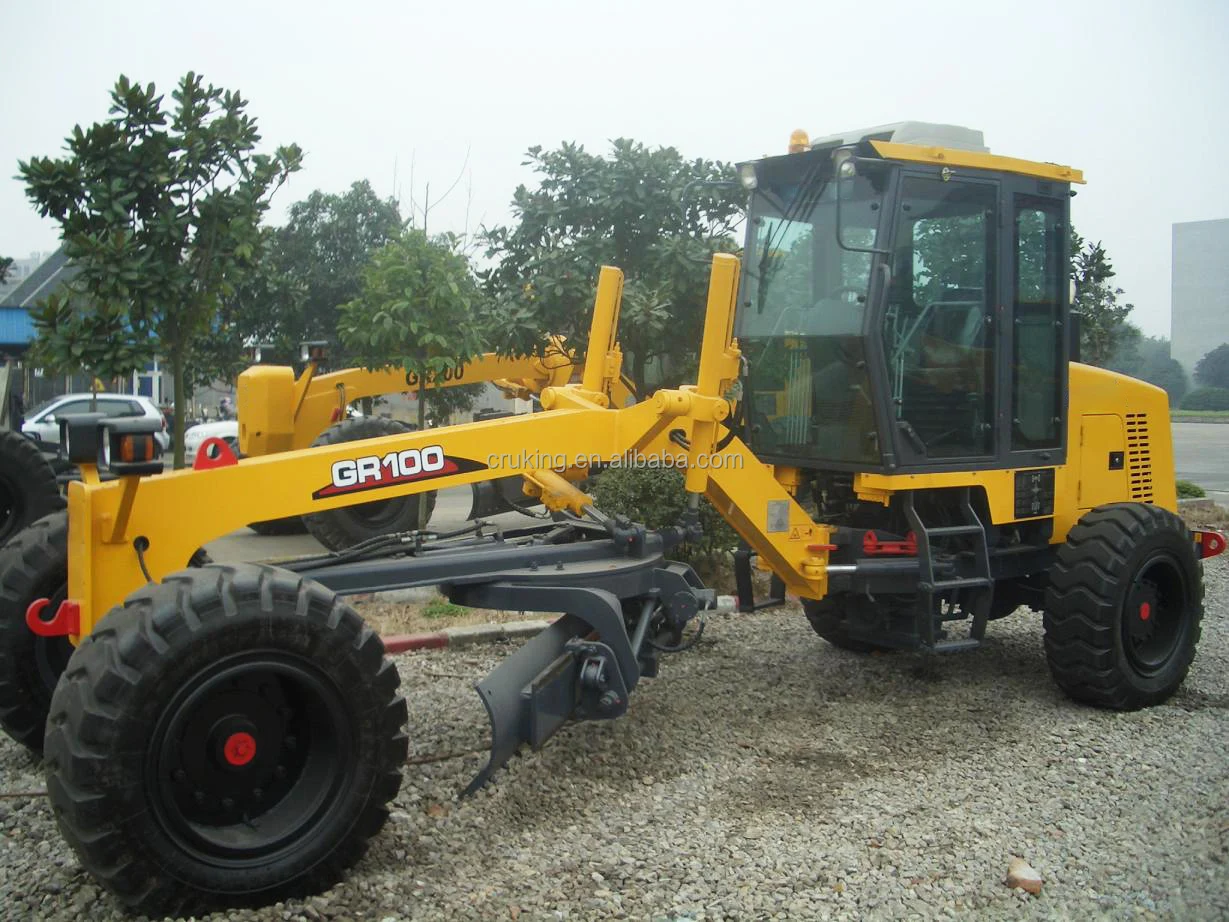 China Famous brand GR100 road grader machine mini motor grader for sale