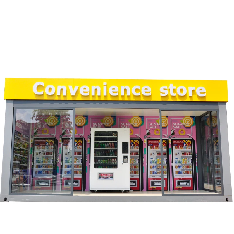 Two storey coffee shop 20ft Prefabricated Luxury modular Convenience Store house